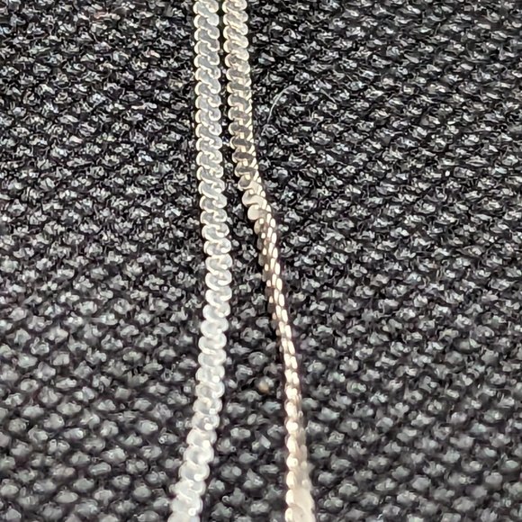 20 inch sterling silver chain with tags - Picture 2 of 5